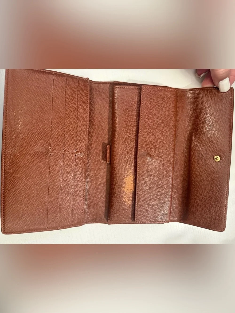 Louis Vuitton Monogram Continental Wallet in Brown and Gold